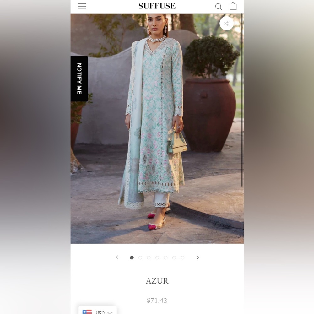 Brand new Suffuse Pakistani original designer outfit